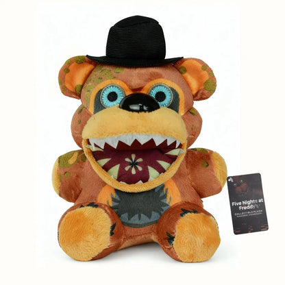 FNAF Plush Toy Collection - Cute Freddy Bonnie Foxy Cartoon Stuffed Dolls for Kids & Fans Gift