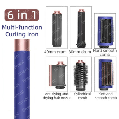 6-in-1 High-Speed Hair Styler - 110,000 RPM Ionic Hair Dryer & Automatic Curling Set