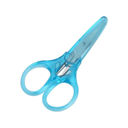 Compact Precision Craft Scissors - Sharp Stainless Steel Blades with Protective Cap for Travel, Stationery & DIY Projects