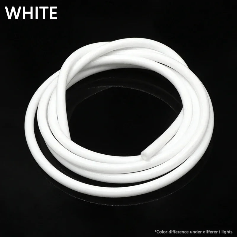Food Grade Silicone Tube Hose - 1 Meter Flexible Rubber Pipe Water Drink Connector in 1mm to 10mm Inner Diameter Sizes