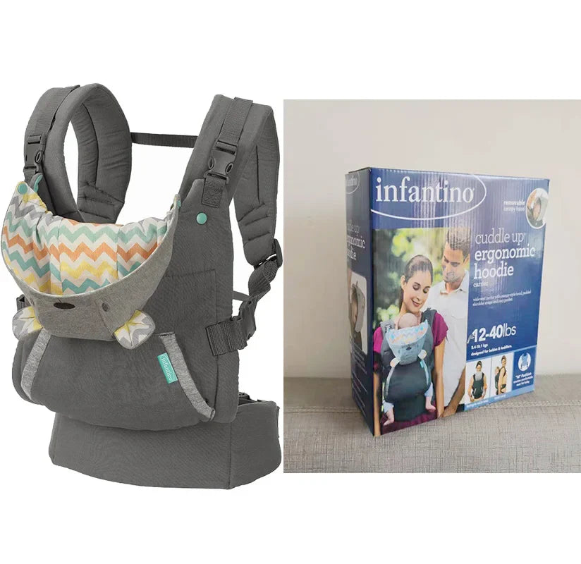 Ergonomic Baby Hip Seat Carrier - Front Facing Kangaroo Wrap Sling with Adjustable Infant Waist Support