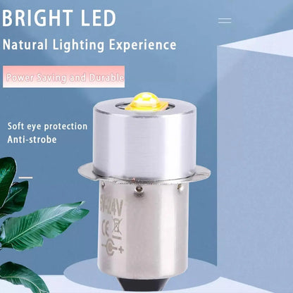 P13.5S E10 BA9S LED Flashlight Bulb - 5W White Upgrade Replacement Lamp for Maglite Torches DC6V-24V