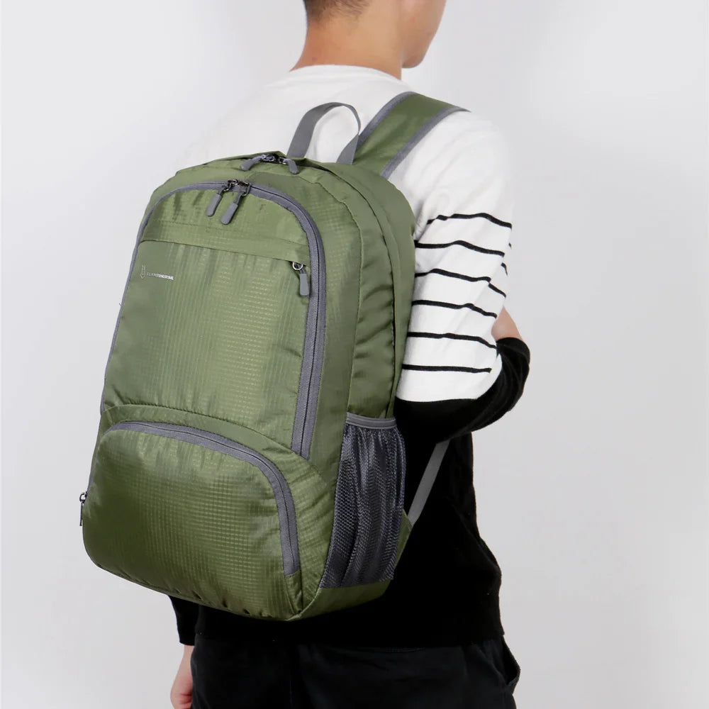 Lightweight Foldable Backpack - Waterproof Packable Daypack for Men & Women, Outdoor Travel, Hiking, Cycling & Camping Shoulder Bag