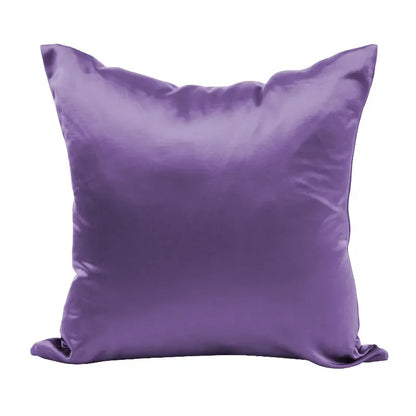 Silky Satin Pillow Cover - Smooth Decorative Cushion Case for Sofa & Bed