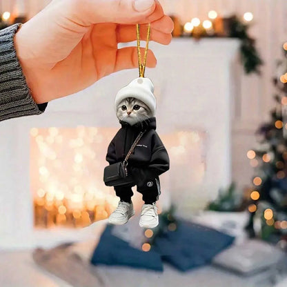 Cute Cat Pendant - Stylish Car, Bag & Backpack Decoration Charm