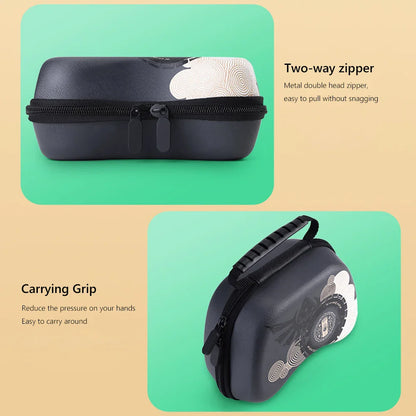 Carrying Case for Xbox ONE S/X - EVA Portable Storage Bag with Handle, Shockproof Protective Case for PS5/PS4/PS3 & NS Switch Pro