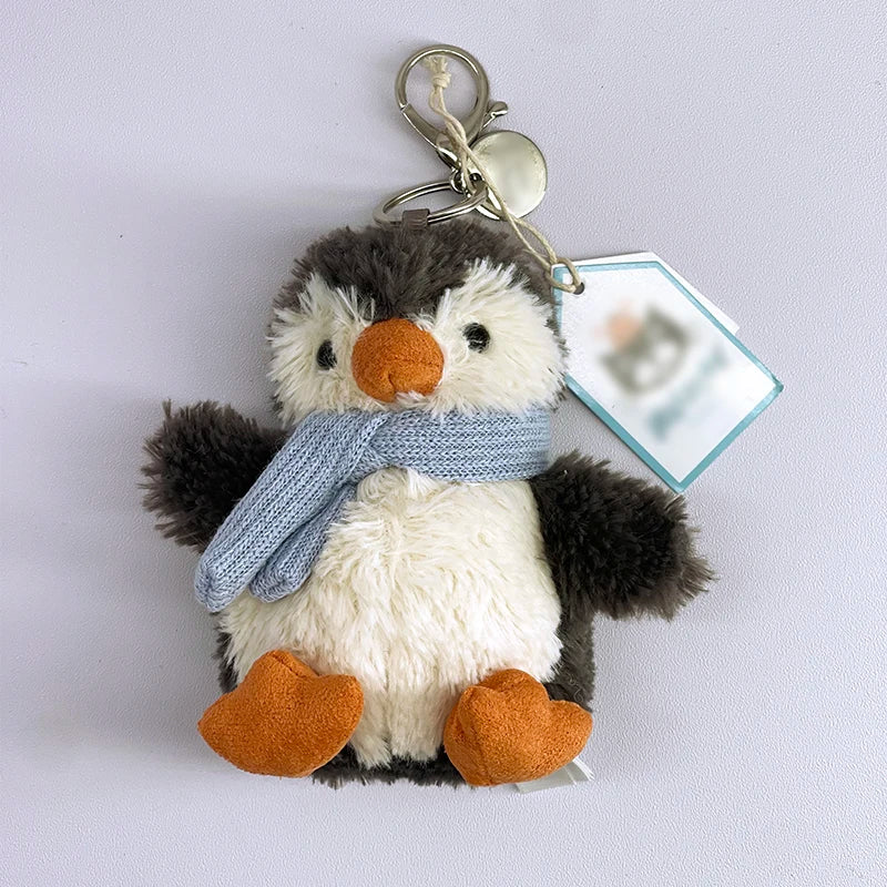 Cute Golf Ball Plush Keychain - Grape Jellyfish Hippo Elephant Bag Charm Mini Plush Toy Collection