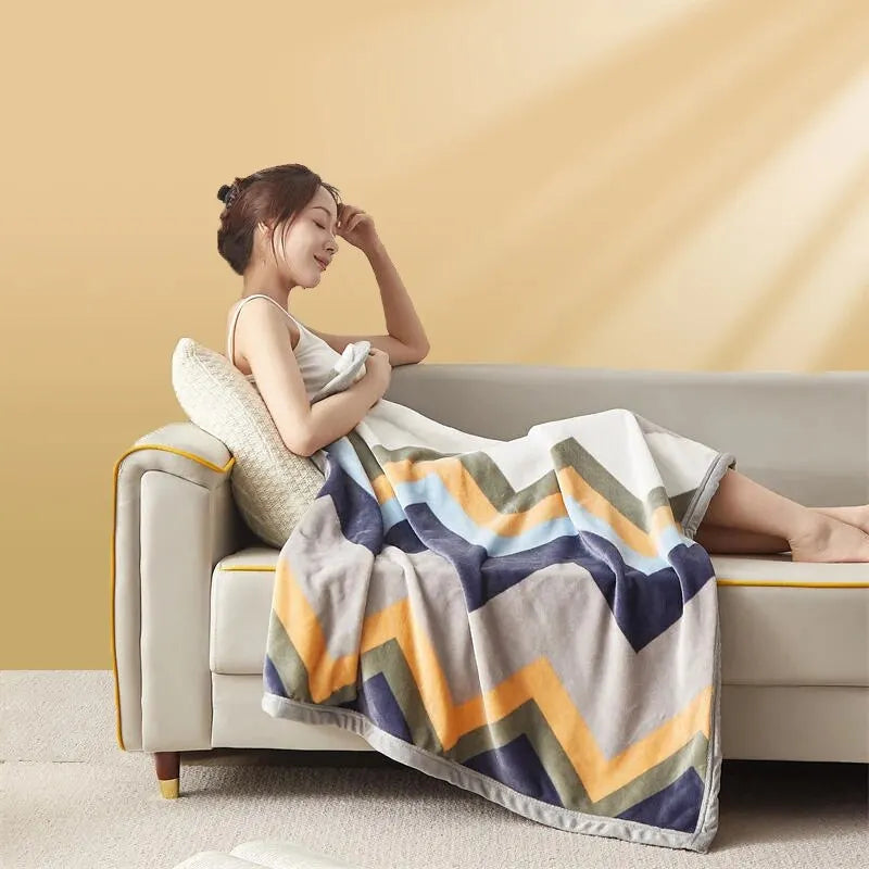 Extra Soft Thickened Flannel Blanket – Cozy Nap & Air Conditioning Throw