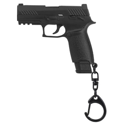 Tactical Mini Pistol Keychain - P320 G17 Gun Shape Detachable Key Ring Realistic Model Toy Decoration