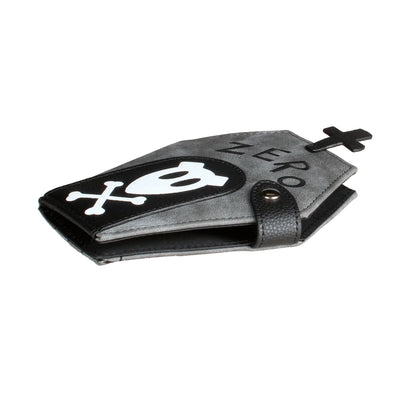 Niche Coffin-Shaped Clutch Wallet – Women's Bifold Coin Purse, Halloween Gift Idea