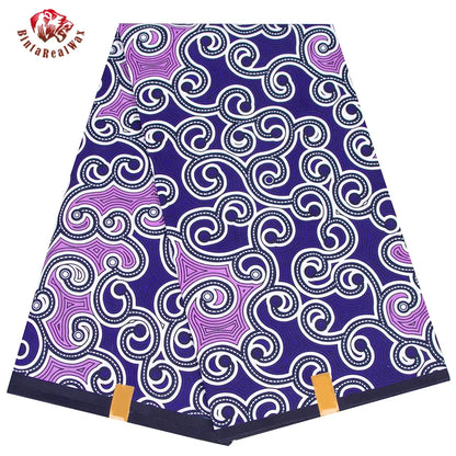 BintaRealWax Geometric Ankara Fabric - Polyester Sewing Cloth by the Yard FP6258