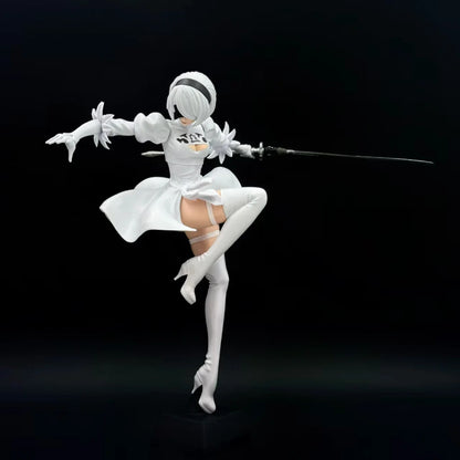 24CM NieR: Automata 2B PVC Action Figure — YoRHa No.2 Lifeform Collectible Doll | Kaine Nier Statue Gift