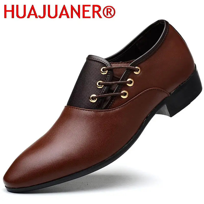 2026 Classic Men’s Leather Dress Shoes - Round Toe Oxford Business Casual Wedding Shoes, Formal Style Sizes 38-48