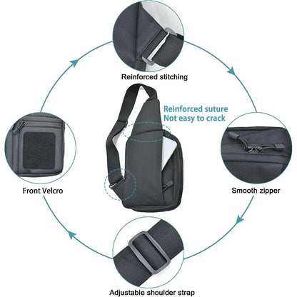 Outdoor Tactical Shoulder Bag – Concealed Carry Pistol Holster Waterproof Crossbody Gun Sling Pack