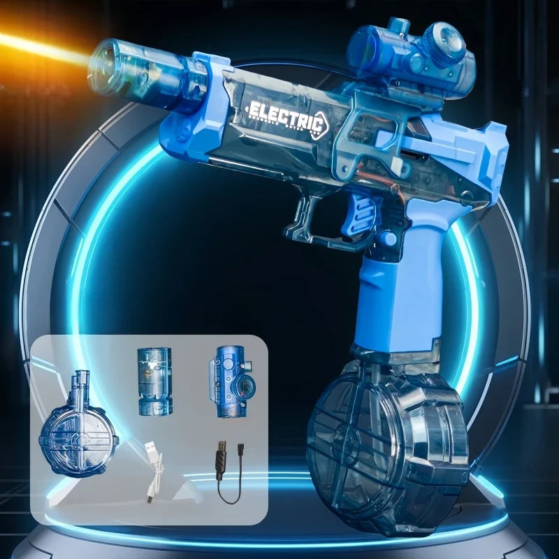 Children's High Pressure Electric Water Gun Toy, Automatic Water Blaster for Outdoor Beach, Pool, and Garden Games - Summer Fun Gift