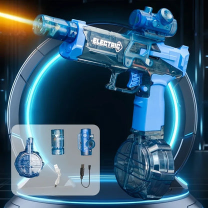 Children's High Pressure Electric Water Gun Toy, Automatic Water Blaster for Outdoor Beach, Pool, and Garden Games - Summer Fun Gift