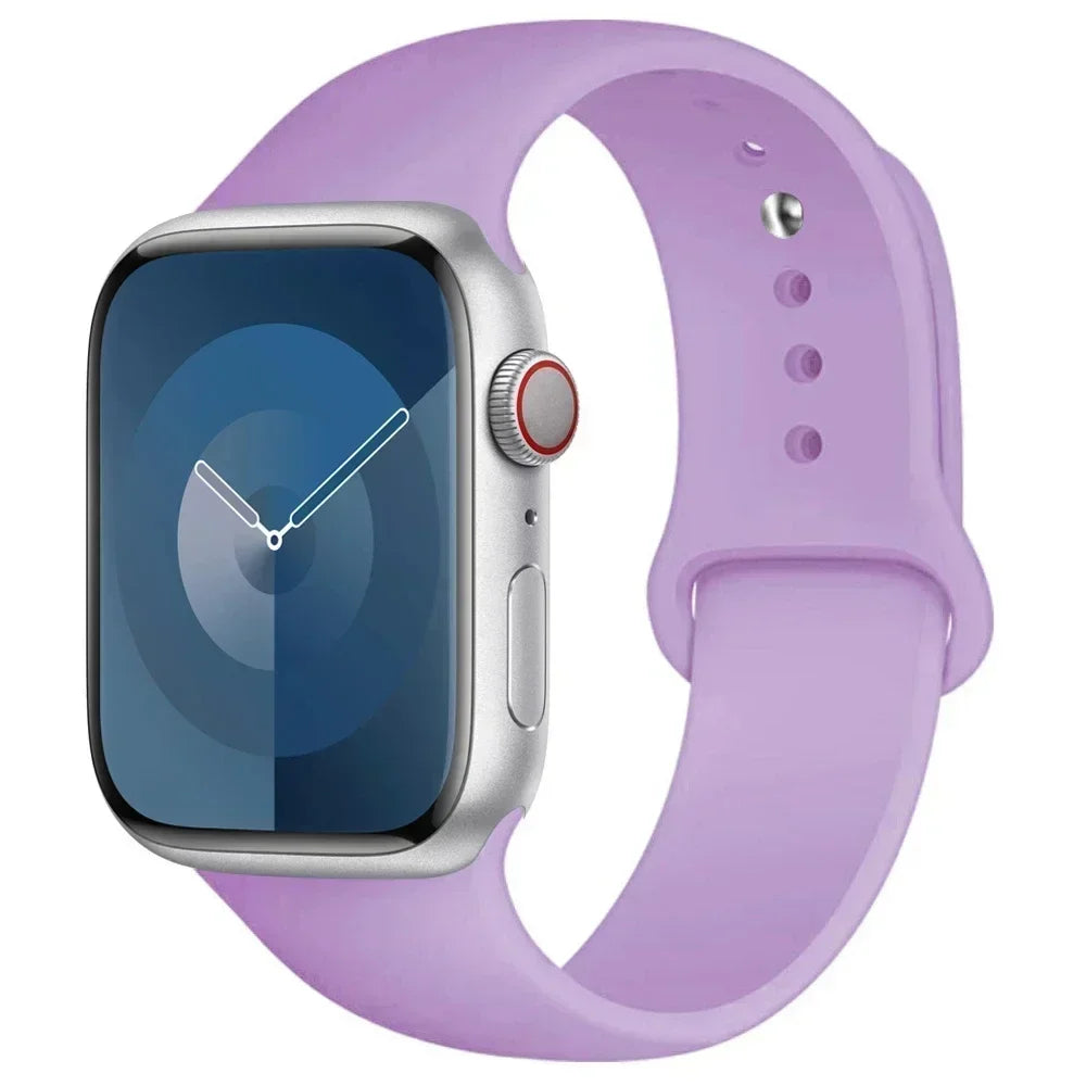 Silicone Sport Band for Apple Watch — Fits Ultra 2/3 & Series 11–SE (40–49mm)