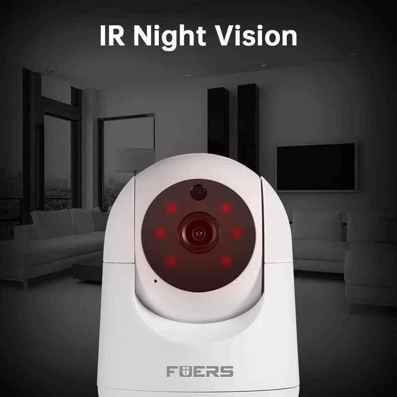 FUERS 4K 8MP WiFi Pet Camera - Tuya Smart Wireless Home Security & Baby Monitor Camera