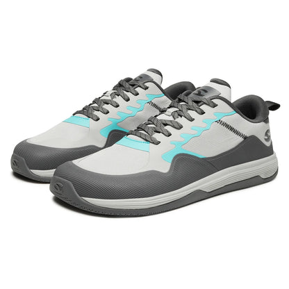 HOBIBEAR Unisex Walking Sneakers – Lace-Up Hiking & Running Shoes for Men & Women, Outdoor Artificial Leather Sneakers