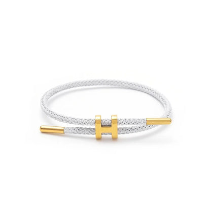 H-Buckle Stainless Steel Rope Bracelet - Multi Functional Fashion Jewelry for Men and Women