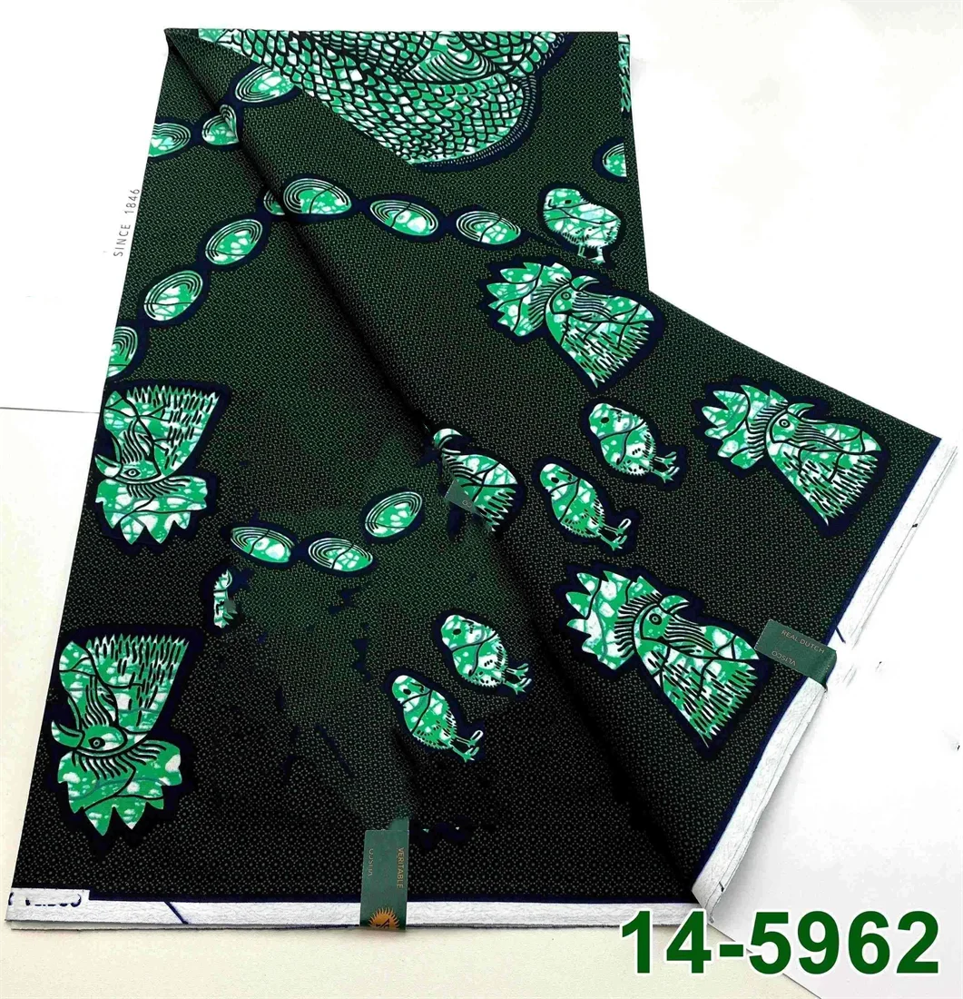 Latest Style Ankara Wax Print Fabric - 100% Cotton High Quality Soft African Real Wax Material