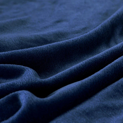 230GSM Coral Fleece Blanket – Soft Warm Flannel Bedspread & Sofa Cover in Blue & Pink