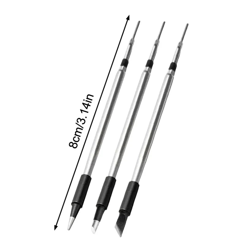 3PCS USB Soldering Iron Tips - 5V Battery Soldering Rework Replacement Accessories