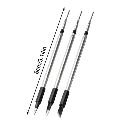 3PCS USB Soldering Iron Tips - 5V Battery Soldering Rework Replacement Accessories