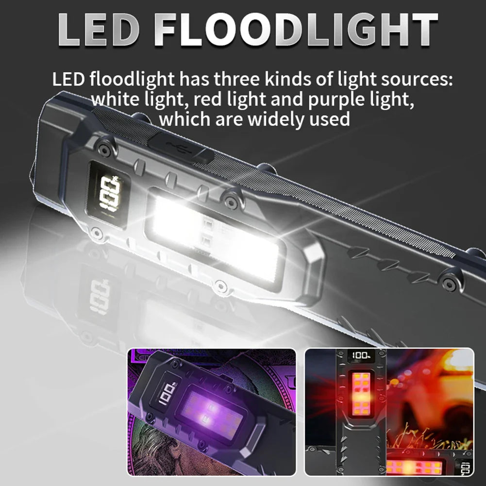 LED Ultra Slim Flashlight 1200LM — Mini Portable Pocket Light with Pen Clip, IPX44 Waterproof for Camping & Hiking