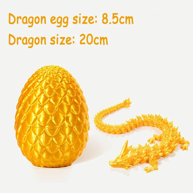 3D Printed Multi-Joint Dinosaur & Snake Fidget Toy – Movable Stress Relief Toy for Adults, Kids, Autism, and Desktop Decor