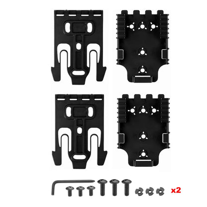 Tactical QLS Locking System Kit - QLS 19 Receiver & QLS 22 Fork Adapter for Pistol Holsters, Belts, Shooting & Airsoft Gear