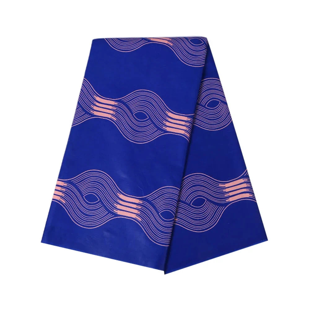 African Ankara Wax Fabric - Real Cotton Diamond Print for Party Dress & DIY Sewing