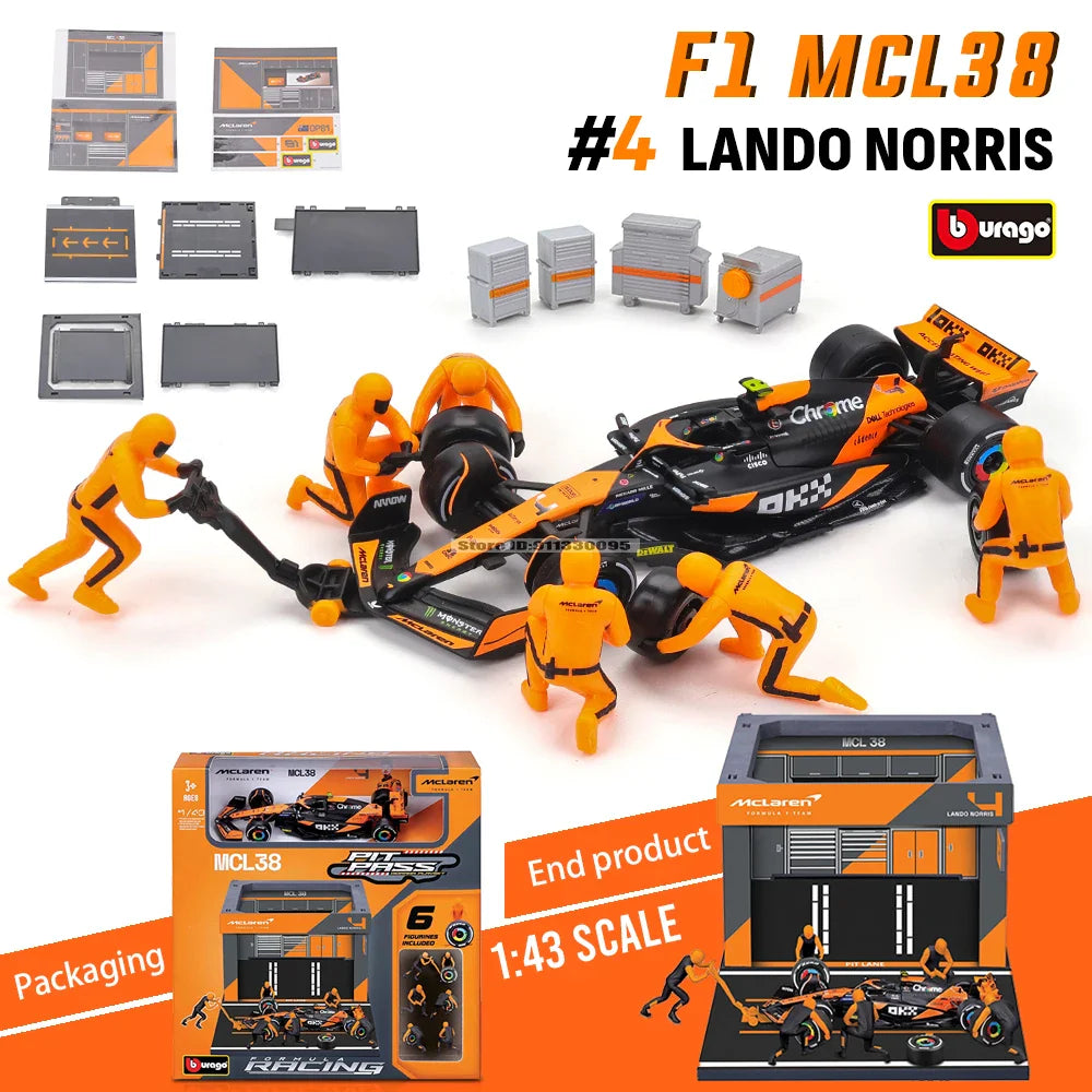 Bburago 1:43 2024 F1 Ferrari SF24 & RB20 Alloy Die-Cast Car Model – Luxury DIY Toy Series
