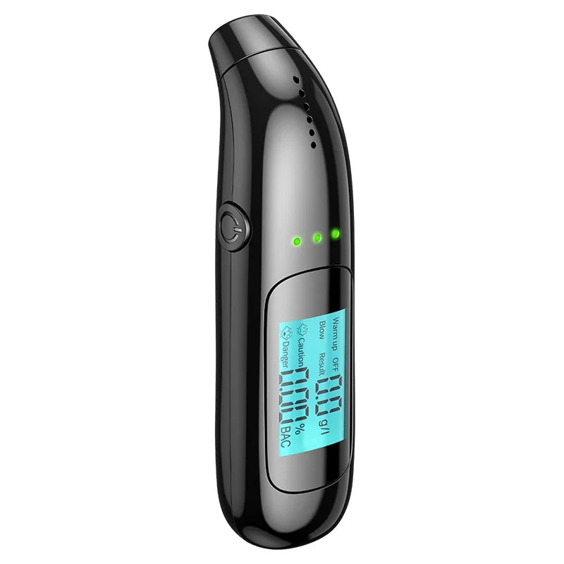 Non-Contact Digital Alcohol Tester - LED Display Breathalyzer Meter for Accurate Alcohol Detection