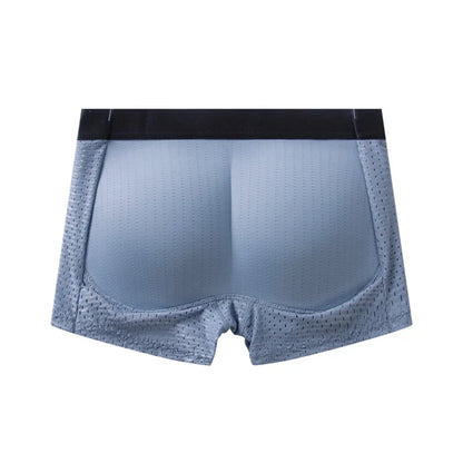 Men's Hip Lifter Boxer Briefs - Padded Butt Enhancer Shapewear Shorts with Built-In Lift, Breathable Nylon Underwear