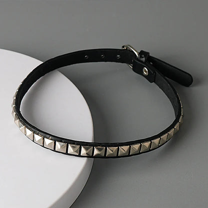 Anime Death Note Misa Amane Choker - Leather Rivet Collar Necklace for Men & Women, Punk Cosplay Jewelry Gift