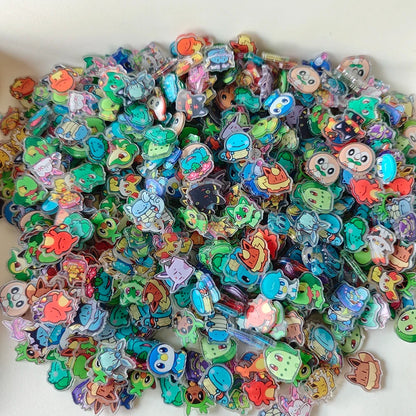 50PCS Pokémon Resin DIY Accessories - Cute Kawaii Phone Case Charms, Decorative Patches & Craft Embellishments