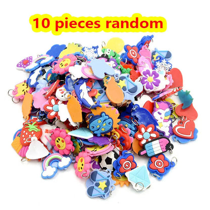 600pcs Fluorescent Glow Bracelet Kit - DIY Rubber Loom Bands for Kids Party Crafts, Wrist & Necklace Making Supplies