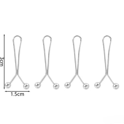 8PCS Adjustable Clothing Clips - Sleeve Reduction & Waist Tightening Buckle Clips for Jeans, Skirts & Pants