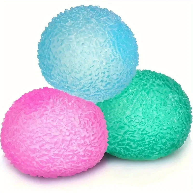Squishy Multicolor Ice Ball Fidget Toy – Soft Pinch Pop Stress Relief for Kids & Adults, Fun Sensory Toy, Halloween & Christmas Gift