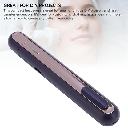 AT63 Mini Heat-Press Pen – Compact DIY Tool for 3-Second Heat Sealing & Personalized Cards
