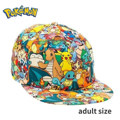 Pikachu Anime Baseball Cap - Adjustable Cartoon Cosplay Hat for Men, Women & Kids Sports Hip Hop Style Gift