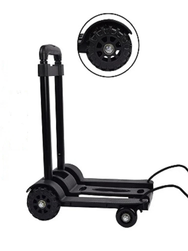 2/4-Wheeled Small Truck with Foldable Pull Rod – Portable Grocery, Luggage & Household Shopping Cart