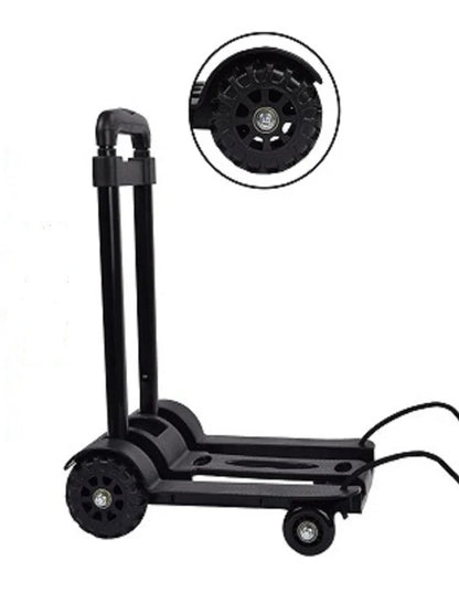 2/4-Wheeled Small Truck with Foldable Pull Rod – Portable Grocery, Luggage & Household Shopping Cart