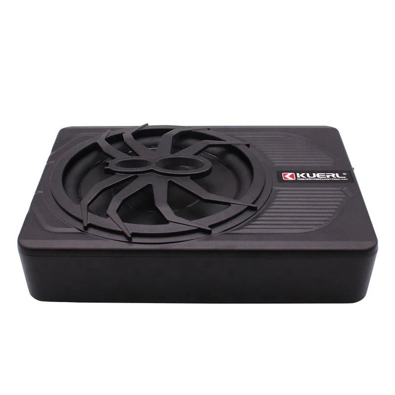 10 Inch Car Audio Subwoofer – 150W RMS Active Stereo, High Power Pure Bass Slim Speaker for Under-Seat Installation
