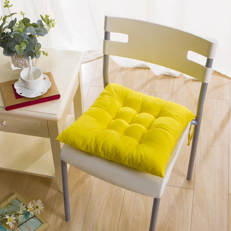 2pcs Thick Comfortable Chair Cushion - Non-Slip Seat Pad for Home Office & Dining Chairs