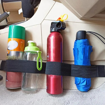 Car Trunk Storage Fixed Belt - Nylon Fire Extinguisher Storage Loop Strap - Black Trunk Organizer Strap for Car Accessories