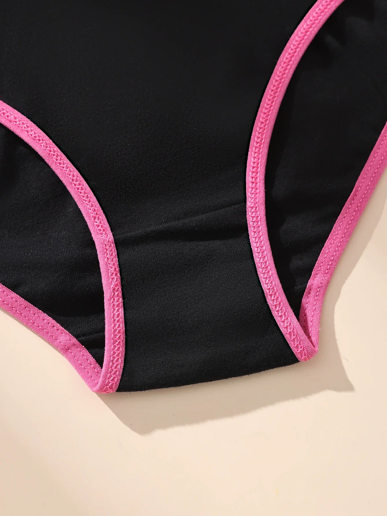 6 Pcs Women’s Cotton Panties Set - Soft Breathable Stretch Briefs Sexy Black Underwear Female Lingerie