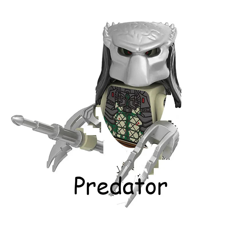 Terminator vs Predator & Alien Building Blocks – Robot War Action Figure Toy for Kids