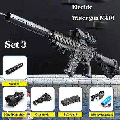 Summer Water Gun - High-Pressure Non-Electric Automatic Water Pistol Beach Toy for Kids
